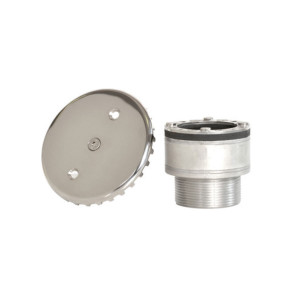 Closed bottom inflow nozzle 2" made of stainless steel AISI316 for a foiled pool 2