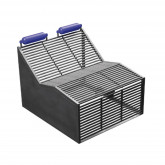 Tubular couch in stainless steel AISI 316