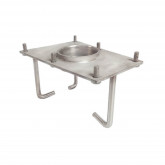 Moon spout 350 mm with diamond base, high-gloss AISI 316 stainless steel