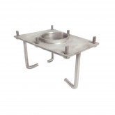 Moon spout 500 mm rhombus base low gloss AISI 316 stainless steel