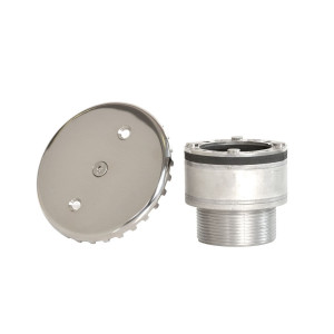 Closed bottom inflow nozzle 2" made of AISI316 stainless steel for a tiled pool