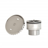 Closed bottom inflow nozzle 2" made of AISI316 stainless steel for a tiled pool