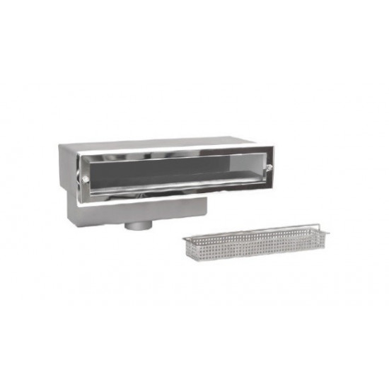 Skimmer Slim 650 in AISI316 stainless steel for foil pool