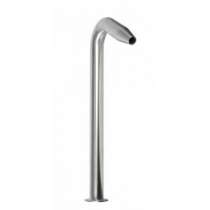 Crane spout, focussed nozzle, matt AISI 316 stainless steel