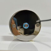 Underwater box with LED piezo button in AISI 316 stainless steel for foiled pool