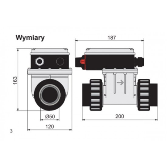 Electric heater for hot tubs and tubs 1.5kW 230V AQUA SPA PAHLEN