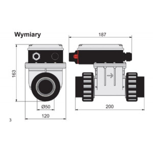 Electric heater for hot tubs and tubs 2kW 230V AQUA SPA PAHLEN 2