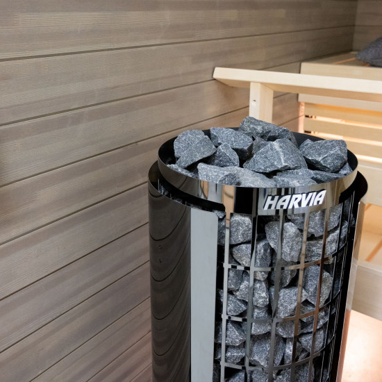 Electric sauna heater HARVIA CILINDRO PC90 BLACK STEEL 9,0kW